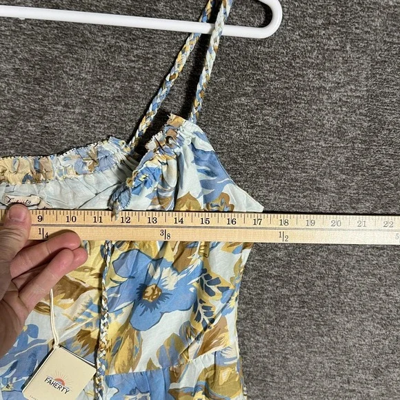 Faherty Dress Womens XS Multicolor Paradise Blossom Floral Maxi Sundress Strappy - Picture 7 of 11